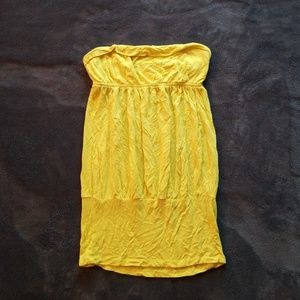 Yellow tube top